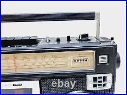 Vintage Trident CX-449F Boombox Ghettoblaster Stereo Radio Cassette Recorder