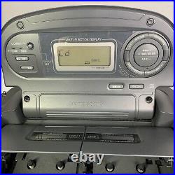 Vintage Uber Rare PANASONIC RX-ED70 RADIO/ Double CASSETTE Recorder/ CD Tested