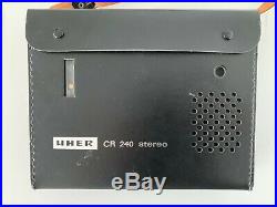 Vintage Uher Cr240 Cassette Portable Recorder Used