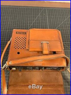 Vintage Uher Munchen CR 240 Portable Cassette Recorder with Leather Bag