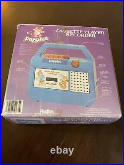 Vintage Ultra Rare popples Cassette Player Recorder Playtime 110110 with Box 1986