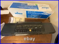 Vintage Unitech CX-520 AM/FM Stereo Double Cassette Recorder Boombox WithBox