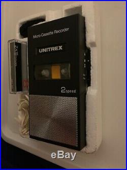 Vintage Unitrex Micro Cassette Tape Player Recorder Model MC7 Made In Japan