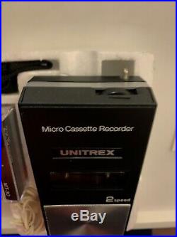 Vintage Unitrex Micro Cassette Tape Player Recorder Model MC7 Made In Japan