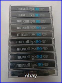 Vintage Used Maxell MX90 Type IV Metal Audio Cassette Tapes Lot Of 10 High bias