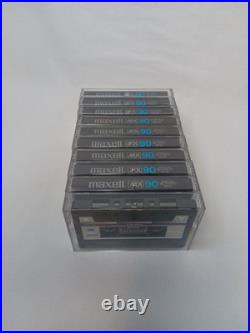 Vintage Used Maxell MX90 Type IV Metal Audio Cassette Tapes Lot Of 10 High bias
