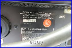 Vintage Used Sony U-Matic Video Cassette Recorder VO-5800 Untested Parts Vintage Used Sony U-Matic Video Cassette Recorder VO-5800 Untested Parts