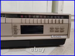 Vintage VCR Hitachi VT-9100 Multi-System VHS Video Deck Cassette Deck Working Vintage VCR Hitachi VT-9100 Multi-System VHS Video Deck Cassette Deck Working