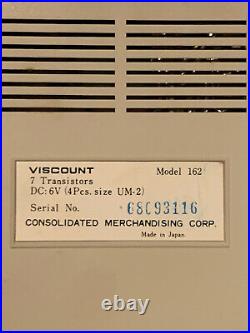 Vintage Viscount Solid State Cassette Recorder Model 162 Made In Japan