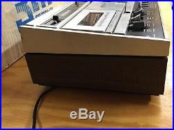 Vintage Wollensak 3M 4765 Cassette Tape Recorder with original box & dust cover