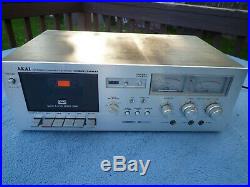 Vintage Working Akai GXC-709D Cassette Tape Player Recorder Deck w Manual