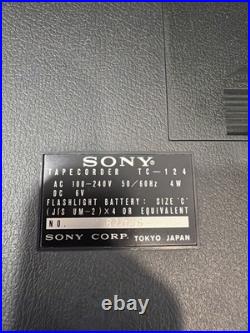Vintage Working Sony TC-124CS Stereo Cassette Recorder looks amazing in case