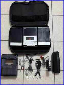 Vintage Working Sony TC-124CS Stereo Cassette-recorder Japan 70s W Microphone