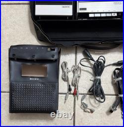 Vintage Working Sony TC-124CS Stereo Cassette-recorder Japan 70s W Microphone