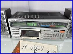 Vintage YORX M2490A-10 Stereo FM/AM Receiver Cassette Recorder S10 Speakers NOS