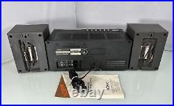 Vintage YORX M2490A-10 Stereo FM/AM Receiver Cassette Recorder S10 Speakers NOS