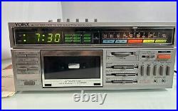 Vintage YORX M2490A-10 Stereo FM/AM Receiver Cassette Recorder S10 Speakers NOS