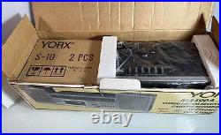 Vintage YORX M2490A-10 Stereo FM/AM Receiver Cassette Recorder S10 Speakers NOS