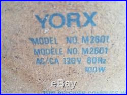 Vintage YORX (M2601) AM/FM RECEIVER, CASSETTE RECORD PLAYER8 TRACKrare READ
