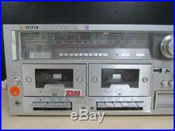 Vintage YORX Radio/8 Track Player/Dual Cassette Recorder-Player