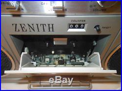 Vintage ZENITH R 98 AM/FM radio CASSETTE RECORDER boombox NICE