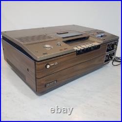 Vintage Zenith Betamax JR-9000W Cassette Recorder Top Load Wood Grain Movie Prop Vintage Zenith Betamax JR-9000W Cassette Recorder Top Load Wood Grain Movie Prop