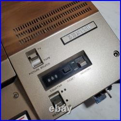 Vintage Zenith Betamax JR-9000W Cassette Recorder Top Load Wood Grain Movie Prop Vintage Zenith Betamax JR-9000W Cassette Recorder Top Load Wood Grain Movie Prop