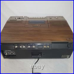 Vintage Zenith Betamax JR-9000W Cassette Recorder Top Load Wood Grain Movie Prop Vintage Zenith Betamax JR-9000W Cassette Recorder Top Load Wood Grain Movie Prop