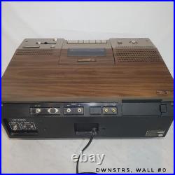 Vintage Zenith Betamax JR-9000W Cassette Recorder Top Load Wood Grain Movie Prop Vintage Zenith Betamax JR-9000W Cassette Recorder Top Load Wood Grain Movie Prop