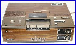 Vintage Zenith Betamax JR-9000W Cassette Recorder Top Loading Wood Grain AS-IS