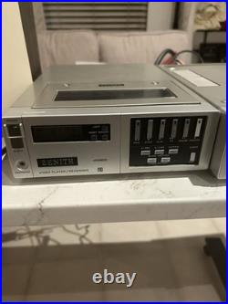 Vintage Zenith Betamax Video Equipment Bundle VR9800, VRT9850, VC1810, VRP9852