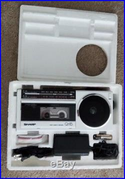 Vintage early 1980 Sharp QT15 Stereo Radio Cassette Recorder Brand New in Box