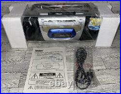 Vintage jWIN AM/FM Cassette Player/Recorder Boom box JX-P212B New Open Box RARE
