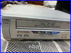 Vintage panasonic video cassette recorder/player tested works vcr with remote