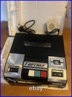 Vintage portable cassette player and recorder, branded as TOPTONE