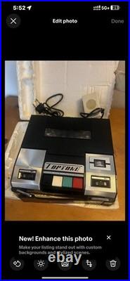 Vintage portable cassette player and recorder, branded as TOPTONE