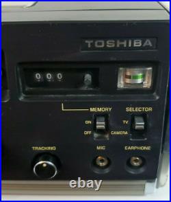 Vintage toshiba beta video cassette recorder battery and movie included preowned
