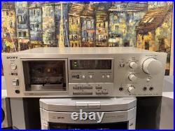 Vtg 1970s Sony TC-K61 Stereo Cassette Tape Deck -FULLY TESTED WORKS