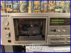 Vtg 1970s Sony TC-K61 Stereo Cassette Tape Deck -FULLY TESTED WORKS
