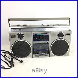 Vtg 80s Panasonic RX 5050 4 Speaker AM FM Stereo Cassette Recorder Boombox Metal
