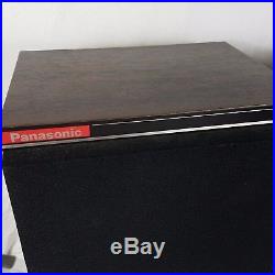 Vtg 80s Panasonic SG-V01 Turntable Record Player Cassette Tape Deck + Speakers