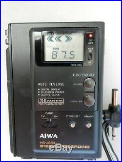 Vtg Aiwa HS-J880 Portable AM/FM Stereo Cassette Recorder, MINT (READ), No Rsrv