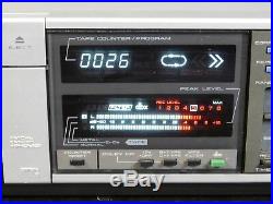 Vtg Akai GX-R66 Stereo Cassette Deck Audio Tape Player Recorder DBX Dolby Silver
