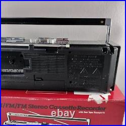 Vtg GE General Electric 3-5631 AM/FM Stereo Dual Cassette Recorder Tested