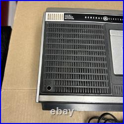 Vtg General Electric 3-5255A AM FM Cassette Tape Player Recorder WORKS