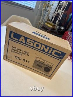 Vtg NOS Lasonic Boombox TRC-911 RADIO RECORDER CASSETTE Vtg NOS Lasonic Boombox TRC-911 RADIO RECORDER CASSETTE