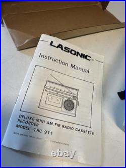 Vtg NOS Lasonic Boombox TRC-911 RADIO RECORDER CASSETTE Vtg NOS Lasonic Boombox TRC-911 RADIO RECORDER CASSETTE
