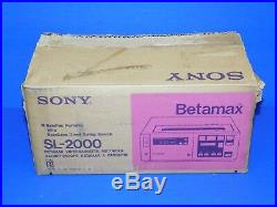 Vtg NOS NEW Sony SL-2000 Betamax Video Cassette Recorder in Box Portable Player