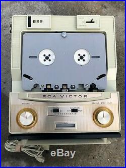 Vtg RCA 1YC-11 Tube Cartridge Player & Recorder with Tape Cassette WATCH VIDEO
