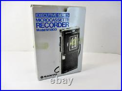 Vtg SANYO Executive Series Microcassette Recorder M5800 Earbud Power Supply